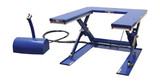 Vestil Steel U Type Electric Lift Table - 3000 lb - Blue