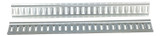 Vestil Steel Zinc Plated E-Track - 4 Ft. Length 4 Pack - Gray