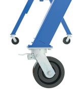 Vestil Steel Fixed Gantry Crane with Total Locking Phenolic Casters - 10 Ft. 8000 lb - Blue