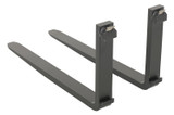 Vestil Forged Steel Forks with Carriage Pin - 42 In. x 1-1/2 In. 4,000 lb - Black