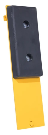 Vestil Molded Rubber/Steel Class IV Fork Truck Carriage Bumper Black / - Yellow