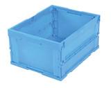 Vestil Plastic Folding Container - 500 lb - Blue