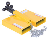 Vestil Steel Fork Lift Hitch Attachment 20-15/16 In x 18-1/2 In x - 9-3/16 In 1500 lb - Yellow