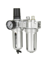 Vestil Air Filter/Lubricator/Regulator Port Hole - 1/2 In. For Rotary Air/Oil Powered Units - Silver