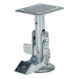 Vestil Galvanized Steel Top Mount Floor Lock - 6-1/2 to 7-1/4 In. Height - Gray