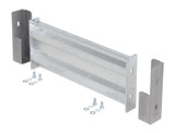 Vestil Galvanized Steel 2 Ribbed Drop In Style Guard Rail - 18 In. Length - Gray