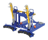 Vestil Steel Automatic Eagle Beak 2 Drum with Rollers - 1,000 lb - Blue