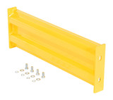 Vestil Steel 2 Ribbed Bolt On Style Guard Rail - 30 In Length - Yellow