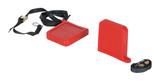 Vestil Thin Polyurethane Fork Tip Protector - 5-5/8 In. x 3/4 In. Fork Pocket - Red
