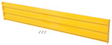 Vestil Steel 3 Ribbed Bolt On Style Guard Rail - 77.875 In. Length - Yellow