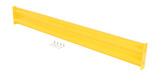 Vestil Steel 2 Ribbed Bolt On Style Guard Rail - 78 In. Length - Yellow