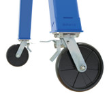 Vestil Steel Knockdown Fixed Gantry Crane with Total Locking Glass Filled Nylon Casters - 10 Ft. 2000 lb - Blue