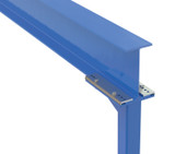 Vestil Steel Fixed Gantry Crane with Phenolic Casters - 20 Ft. 6000 lb - Blue