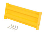 Vestil Steel 2 Ribbed Bolt On Style Guard Rail - 24 In. Length - Yellow