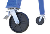 Vestil Steel Fixed Gantry Crane with Total Locking Glass Filled Nylon Casters - 10 Ft. 4000 lb - Blue