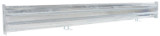 Vestil Galvanized Steel 2 Ribbed Bolt On Style Guard Rail - 90 In. Length - Gray