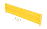 Vestil Steel 2 Ribbed Bolt On Style Guard Rail - 42 In. Length - Yellow