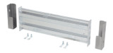 Vestil Galvanized Steel 2 Ribbed Drop In Style Guard Rail - 30 In Length - Gray