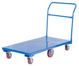 Vestil Steel Flat Bed Cart - 30 In. x 60 In. 2,000 lb - Blue