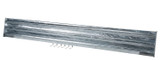 Vestil Galvanized Steel 3 Ribbed Bolt On Style Guard Rail - 113.875 In. Length - Gray