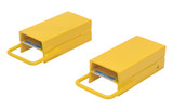 Vestil Steel Fork Rear Spacer - 5 In. Width - Yellow