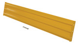 Vestil Steel 3 Ribbed Bolt On Style Guard Rail - 89.875 In. Length - Yellow