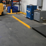 Vestil Steel Floor Safety Curb - 3/8 In. Thick 120 In. Long - Yellow