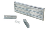 Vestil Galvanized Steel 3 Ribbed Drop In Style Guard Rail - 41.875 In. Length - Gray