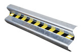 Vestil Galvanized Steel Straight Guard Rail - 48 In. Length - Gray