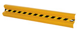 Vestil Steel Straight Guard Rail - 48 In. Length - Yellow
