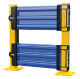 Vestil Steel 3 Ribbed Guard Rail Spring Gate - 29.875 In Length - Blue