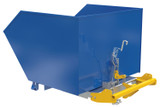 Vestil Steel Heavy Duty Bump and Dump Hopper - 1-1/2 Cubic Yard 6,000 lb - Blue