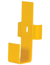 Vestil Steel Center Post Mounting Bracket For Drop In Guard Rail System - Yellow
