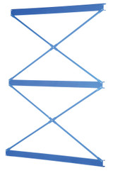 Vestil Steel Heavy Duty Cantilever Single Brace Set - 84 In. Width For 12 Ft. and 14 Ft. Height Upright - Blue