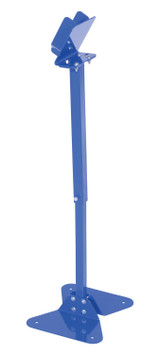 Vestil Steel Hand Control Pedestal, - 26 Min 42 Max Height - Blue