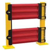 Vestil Steel 3 Ribbed Guard Rail Spring Gate - 29.875 In Length - Red