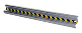 Vestil Galvanized Steel Straight Guard Rail - 96 In. Length - Gray