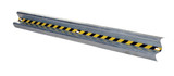 Vestil Galvanized Steel Straight Guard Rail - 120 In. Length - Gray