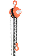 Vestil Steel Manual Chain Hoist - 10 Ft. Lift 1,000 lb - Orange