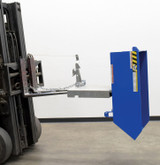 Vestil Steel Heavy Duty Low Profile Self Dumping Hopper - 1/4 Cubic Yard 6000 lb - Blue