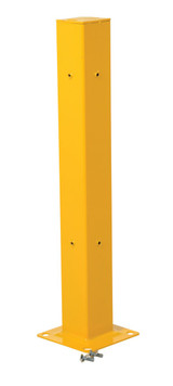 Vestil Steel Drop In Tubular Guard Rail Post - 42 In. Length - Yellow