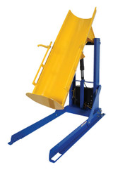Vestil Steel Stationary Hydraulic Drum Dumper - 60 In. Dump Height 750 lb Blue / - Yellow