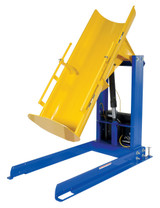 Vestil Steel Stationary Hydraulic Drum Dumper - 48 In. Dump Height 750 lb Blue / - Yellow