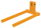 Vestil Steel Double Spindle Attachment For Hefti-Lift Models - 800 lb - Yellow