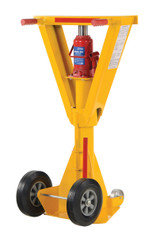 Vestil Steel Hydraulic Beam Trailer Stabilizing Jack - 100,000 lb Static - Yellow