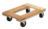 Vestil Hardwood Open Deck Dolly - 24 In. x 16 In. x 6-3/4 In. 1200 lb