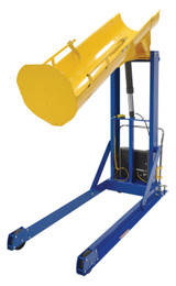 Vestil Steel DC Powered Portable Hydraulic Drum Dumper - 72 In. Dump Height 1,000 lb Blue / - Yellow