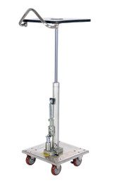 Vestil Partially Stainless Steel Hydraulic Post Table - 16 In. x 16 In. 200 lb - Silver