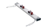 Vestil Steel Forklift Heavy Duty Sweeper Magnet - 48 In. Sweep Width 100 lb - Silver