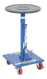 Vestil Steel - 18 In. Round Top Hydraulic Post Table 200 lb - Blue